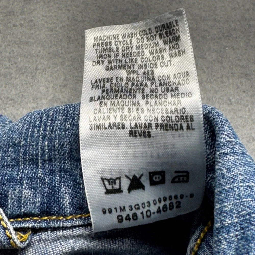 Levi Strauss Signature‎ Denim Jacket Womens Small Medium Wash Stretch Trucker